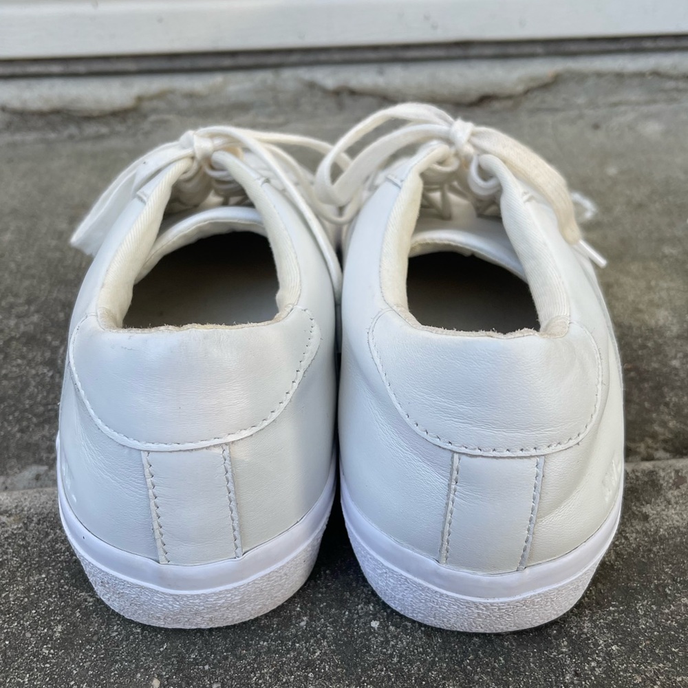 Madewell sidewalk low top sneakers white leather size 10 - Picture 4 of 10